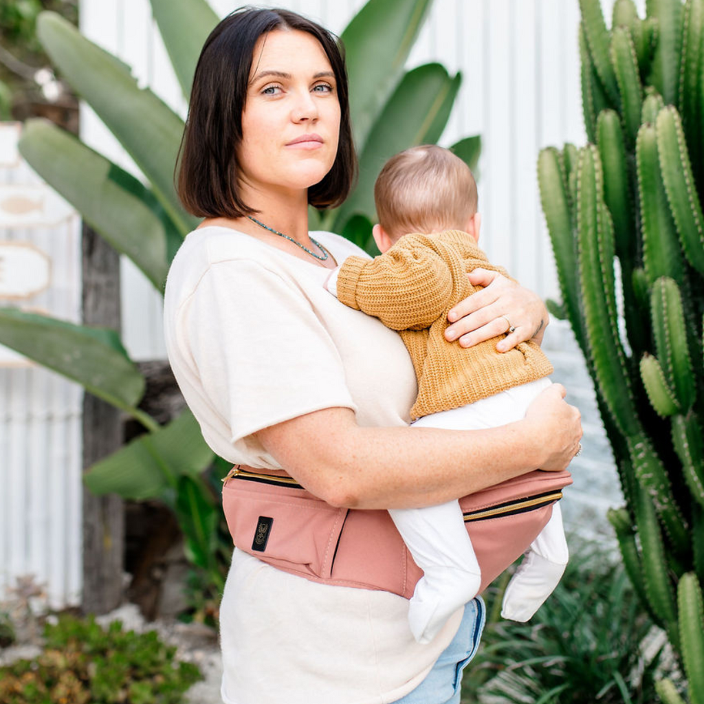 Bum bag top baby carrier