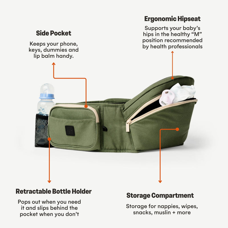HipSurfer Hip Carrier - Khaki (NEW)