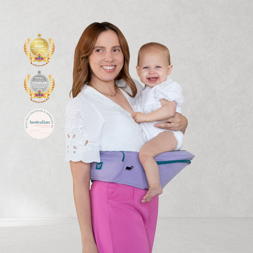 HipSurfer Hip Carrier - Purple + Teal