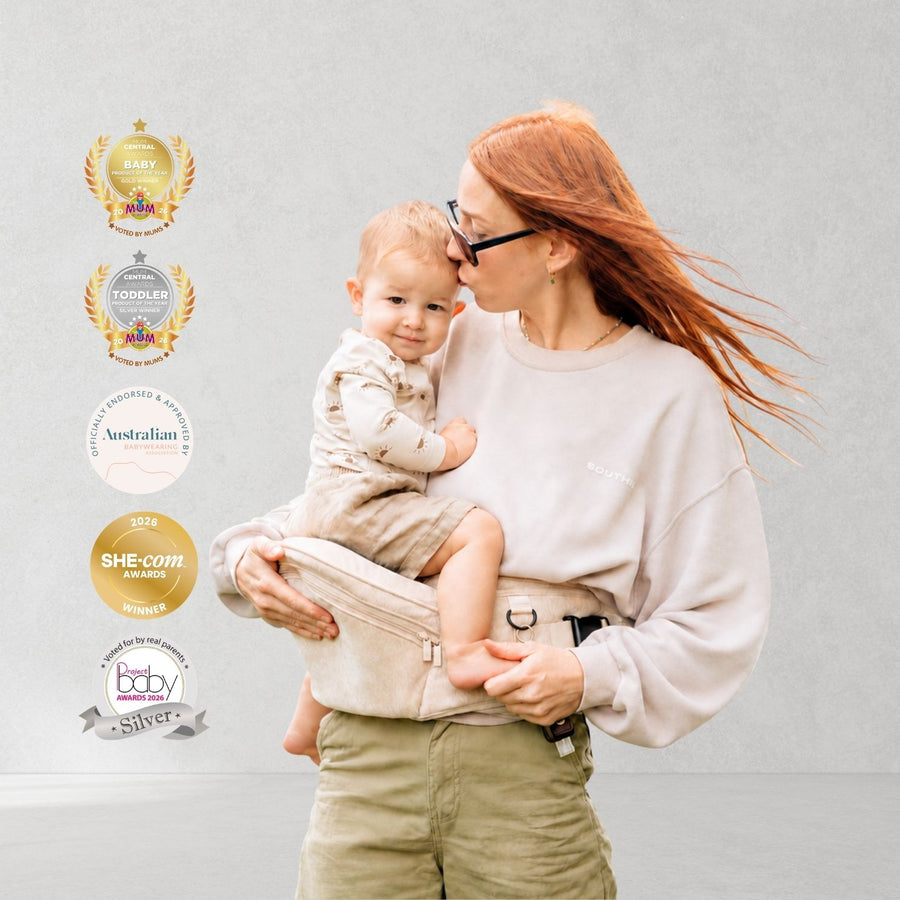 HipSurfer Hip Carrier - Sand Velvet